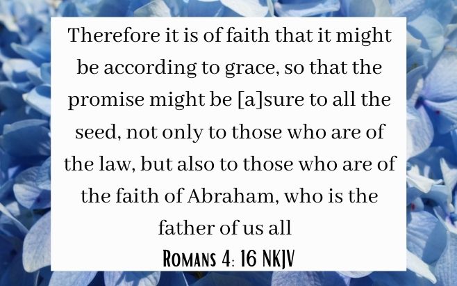 Romans 4: 16 Bible verse